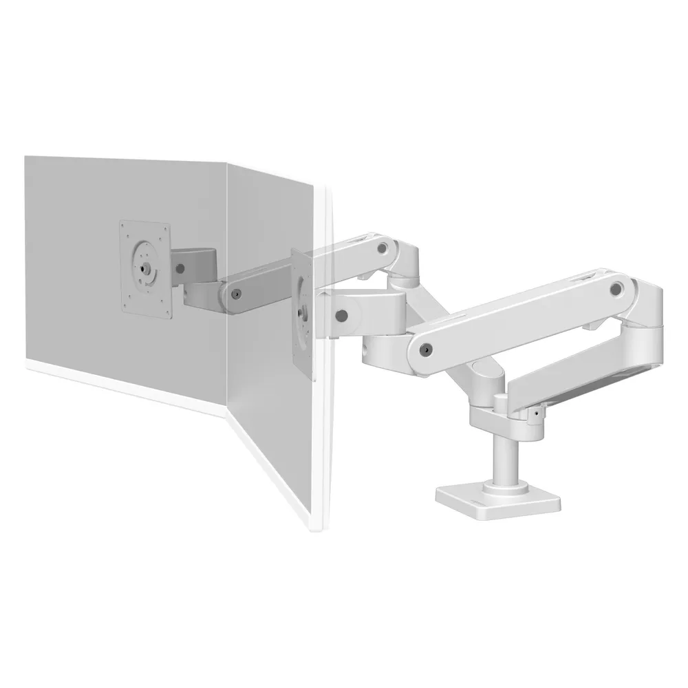 Monitorhalterung Ergotron LX Pro Series 45-686-290 Weiß 2 Monitore höhenverstellbar