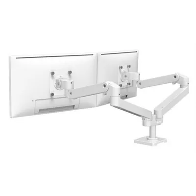 Monitorhalterung Ergotron LX Pro Series 45-686-290 Weiß 2 Monitore höhenverstellbar