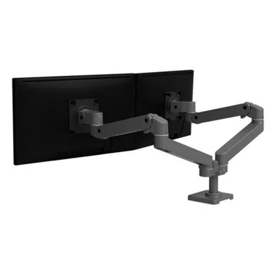 Ergotron 45-686-293 Monitorhalterung Doppelarm Tisch 27" VESA 75x75 bis 100x100 Max 20kg