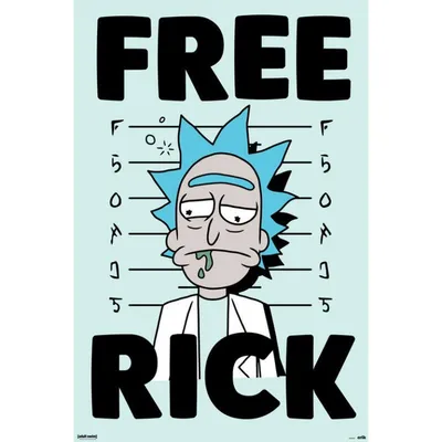 Erik Maxi-Poster Rick und Morty Free Rick 91,5 x 61 cm