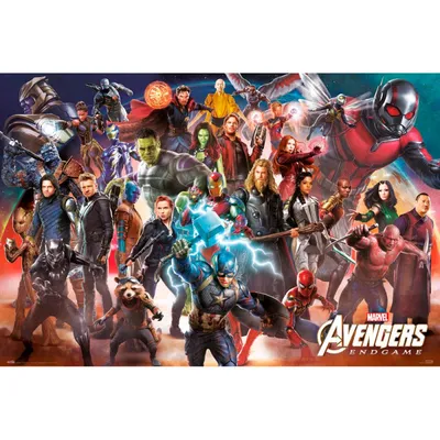 Erik Maxi Poster Marvel Avengers Endgame Line Up 91,5 x 61 cm