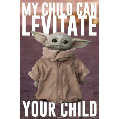 Erik Maxi Poster Star Wars The Mandalorian Baby Yoda 91,5x61cm
