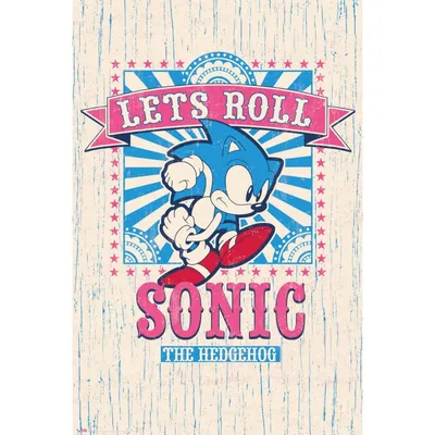 Erik Maxi Poster Sonic Lets Roll 91,5x61 cm