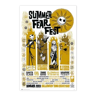 Erik Maxi Poster Disney Nightmare Before Christmas Summer Fear Fest 91,5x61 cm
