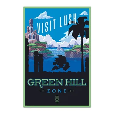 Erik Editores Poster Sonic The Hedgehog – Besuchen Sie die Lush Green Hill Zone