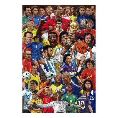 Legendäre Fußballer Poster