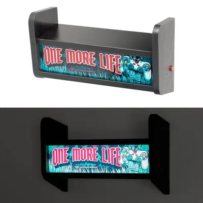 Erik Arcade Marquee Lampe MDF/Acrylat 2000mAh Akku USB-C Regal 34cm
