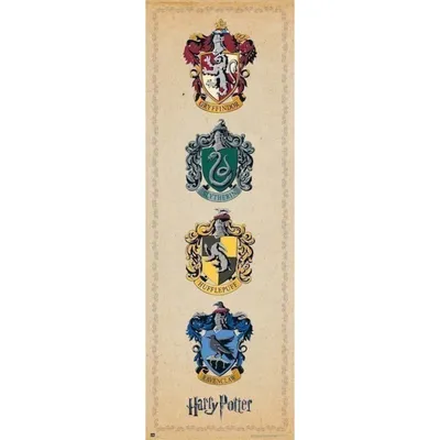Erik Harry Potter Emblems Türposter, 158 x 53 cm