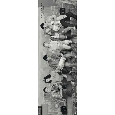 Erik Friends Wolkenkratzer-Türposter, 158 x 53 cm