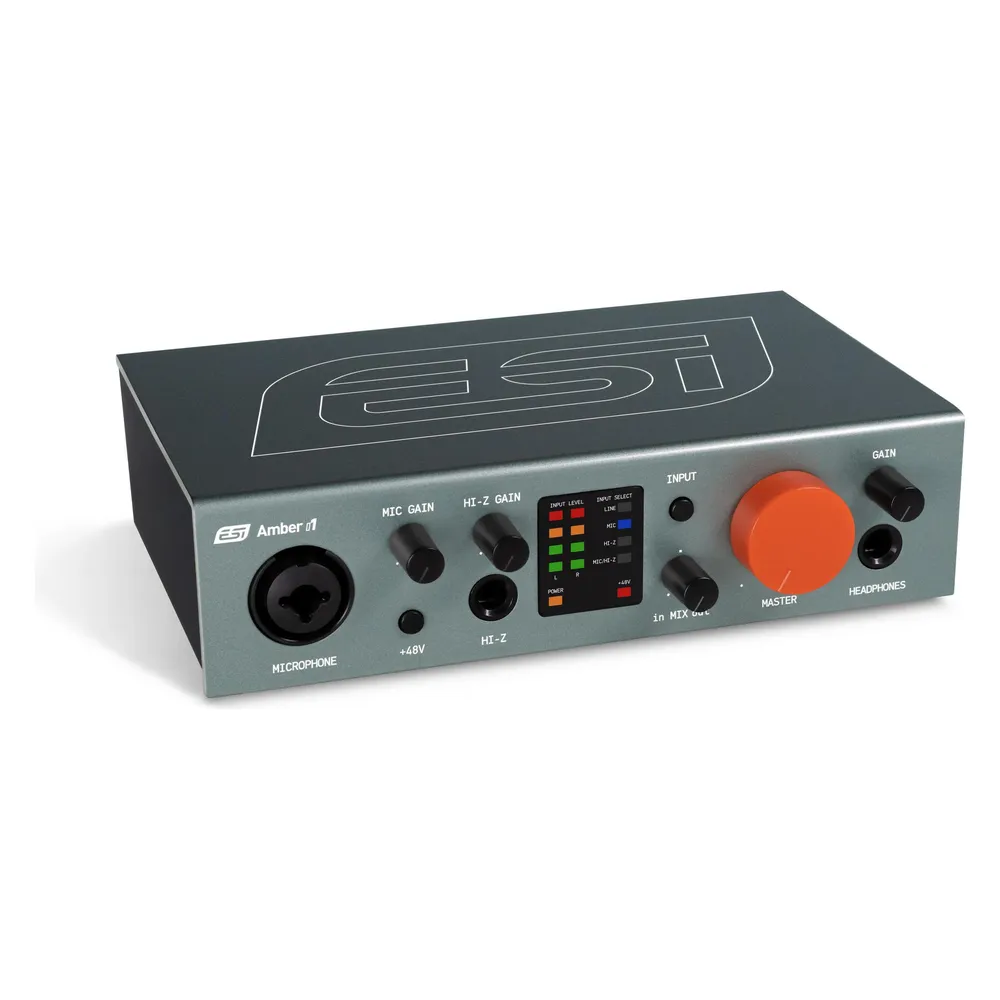 ESI Amber i1 / USB-C Audio Interface 24-BIT w/ 2 Inputs / 2 Outputs