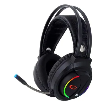Auriculares Esperanza Egh470 con cable 3.5 mm Gaming Iluminación Negro
