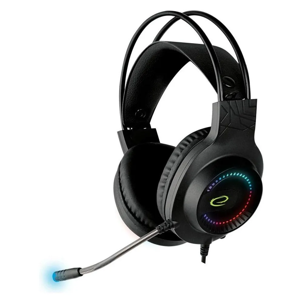 Kopfhörer Esperanza Egh7100 Kabelgebunden USB 2.0 Gaming RGB LED Bügel Schwarz