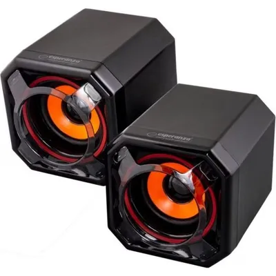 Lautsprecher Esperanza USB 2.0 5W mit 3,5 mm Klinke und externem Verstärker