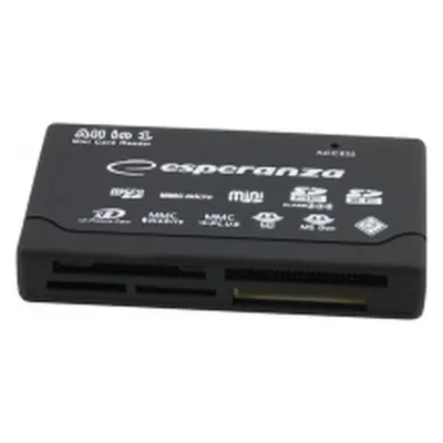 Kartenlesegerät Esperanza EA119 USB 2.0 Multiformat Schwarz Plug&Play
