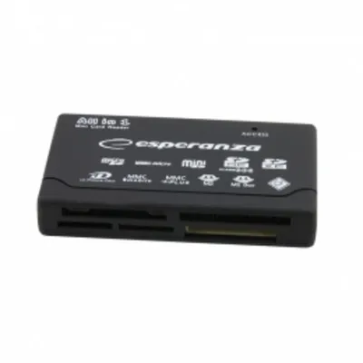 Kartenlesegerät Esperanza EA119 USB 2.0 Multiformat Schwarz Plug&Play