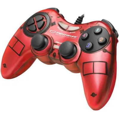 Gamepad Esperanza EGG105R mit Vibration und USB-Anbindung