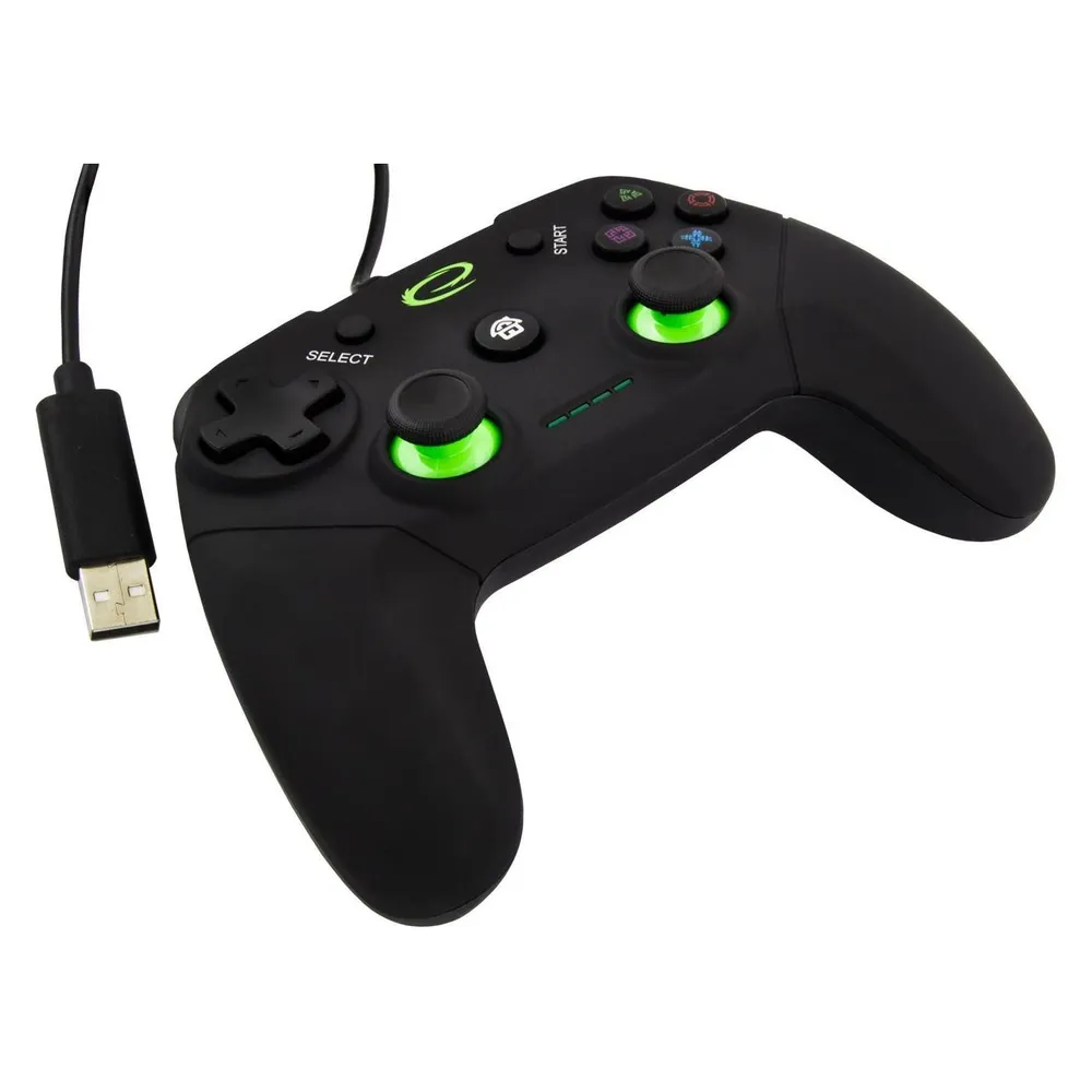 Gamepad Esperanza Vanquisher EGG110K mit Vibrationen für PC und PS3
