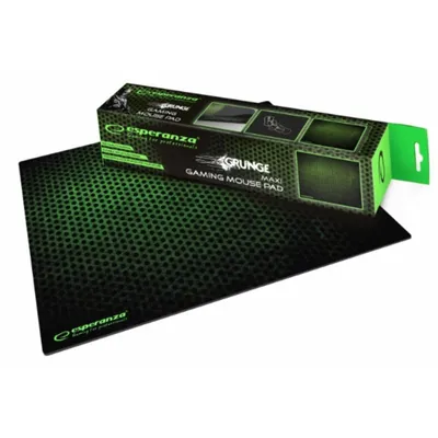 Mauspad Esperanza EGP103G Schwarz Grün 400x300mm rutschfeste Gaming-Basis