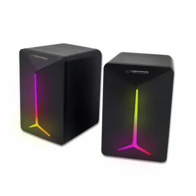 Lautsprecher Esperanza Kabelgebunden 5W mit LED-Beleuchtung und USB-Anschluss