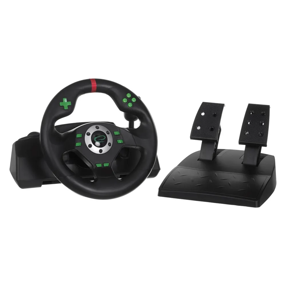 Lenkrad Esperanza EGW101 Schwarz Grün 270 Grad USB Playstation 3 Digital