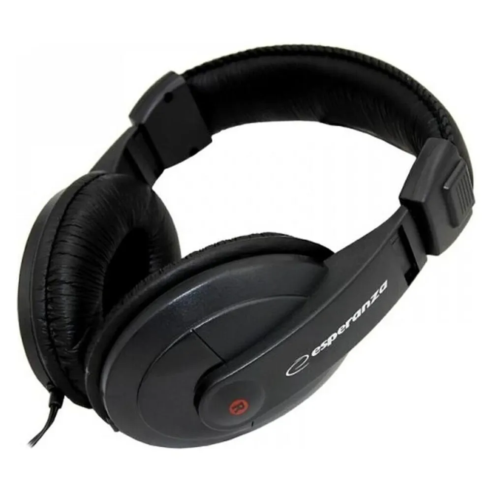 Kopfhörer Esperanza EH120 kabelgebunden 3.5 mm Music Nutzung mit Head-Band Schwarzer Farbe