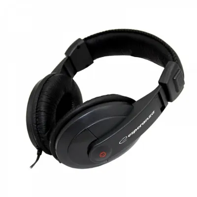 Kopfhörer Esperanza EH120 kabelgebunden 3.5 mm Music Nutzung mit Head-Band Schwarzer Farbe