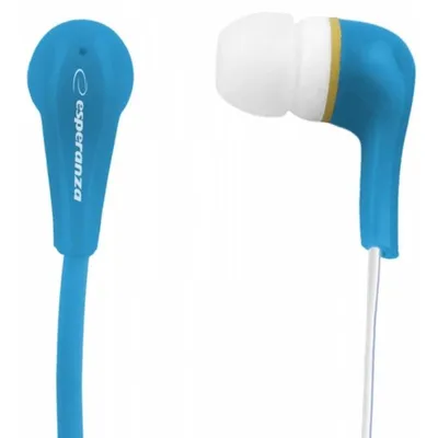 Esperanza EH146B kabelgebundene Kopfhörer Mini Jack 3,5 mm für Musik, blau