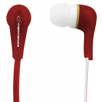 Esperanza EH146R kabelgebundene Kopfhörer Mini Jack 3,5 mm Musik rot