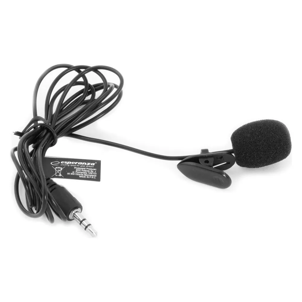 Mikrofon Esperanza EH178 dynamisch omnidirektional mit Clip und 3
