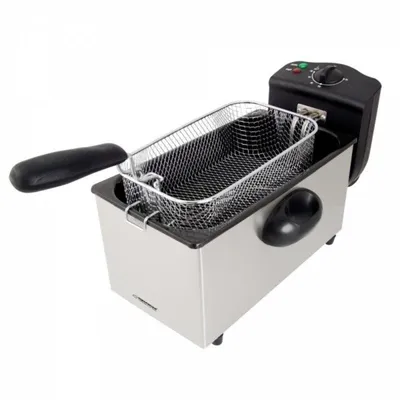 Fritteuse Esperanza FALAFEL 3L 2200W Edelstahl herausnehmbarer Behälter