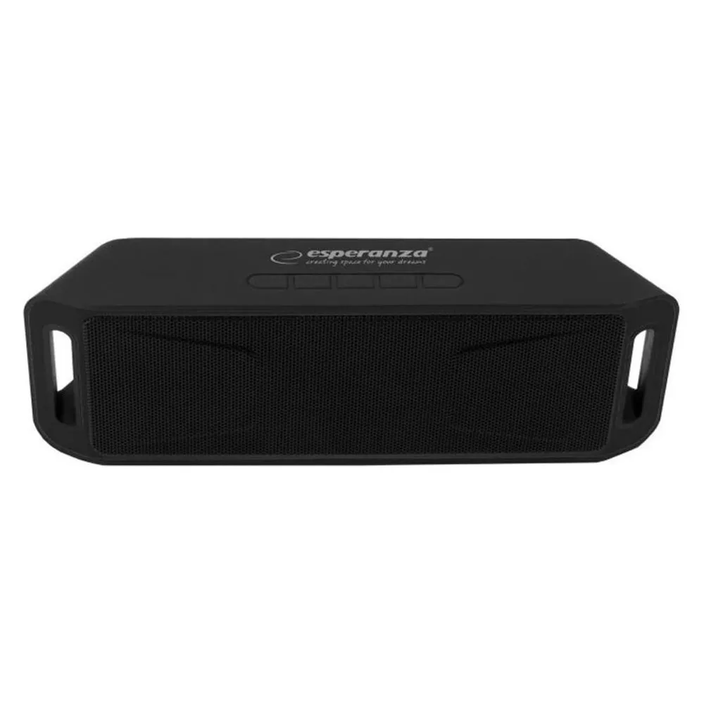 Lautsprecher Esperanza Stereo Tragbar Bluetooth 6W MicroSD FM Schwarz mit Mikrofon