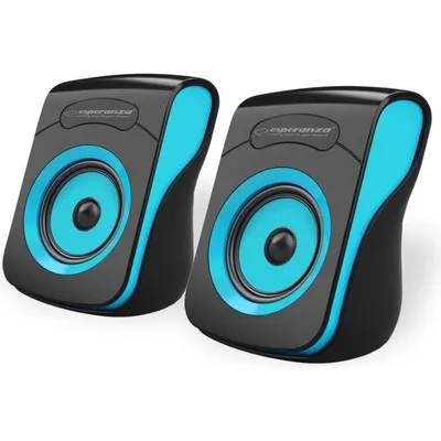 Lautsprecher Esperanza Flamenco 2.0 USB 6W mit externem Verstärker und Kopfhörerausgang
