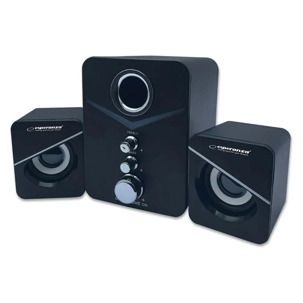 Lautsprecher Esperanza Stereo USB 6W 2.1 Kanal mit Wandmontage