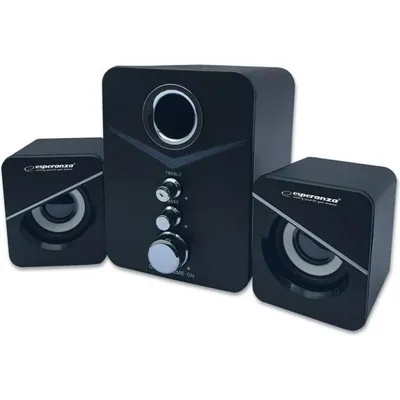 Lautsprecher Esperanza Stereo USB 6W 2.1 Kanal mit Wandmontage