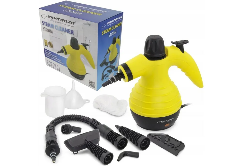 Esperanza Dampfreiniger Dampfreiniger Reinigungsgerät Handdampfreiniger, 1050,00 W, Hochdruckdampf mit vielen Zubehören