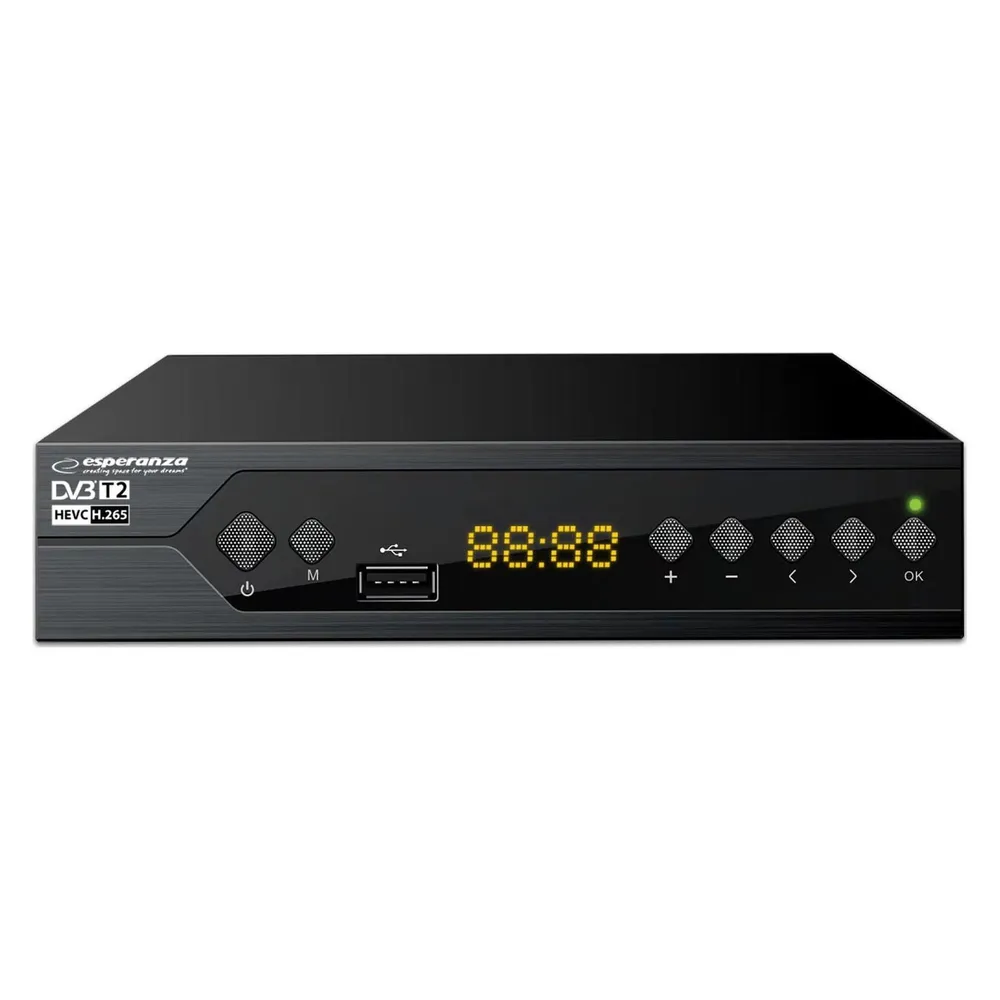 Tuner TV DVB-T2 Esperanza EV107R Full HD mit PVR und Timeshift