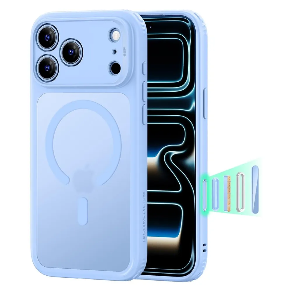 ESR - Classic Hybrid HaloLock - iPhone 18 Pro / iPhone 17 Pro - Frosted Light Blue