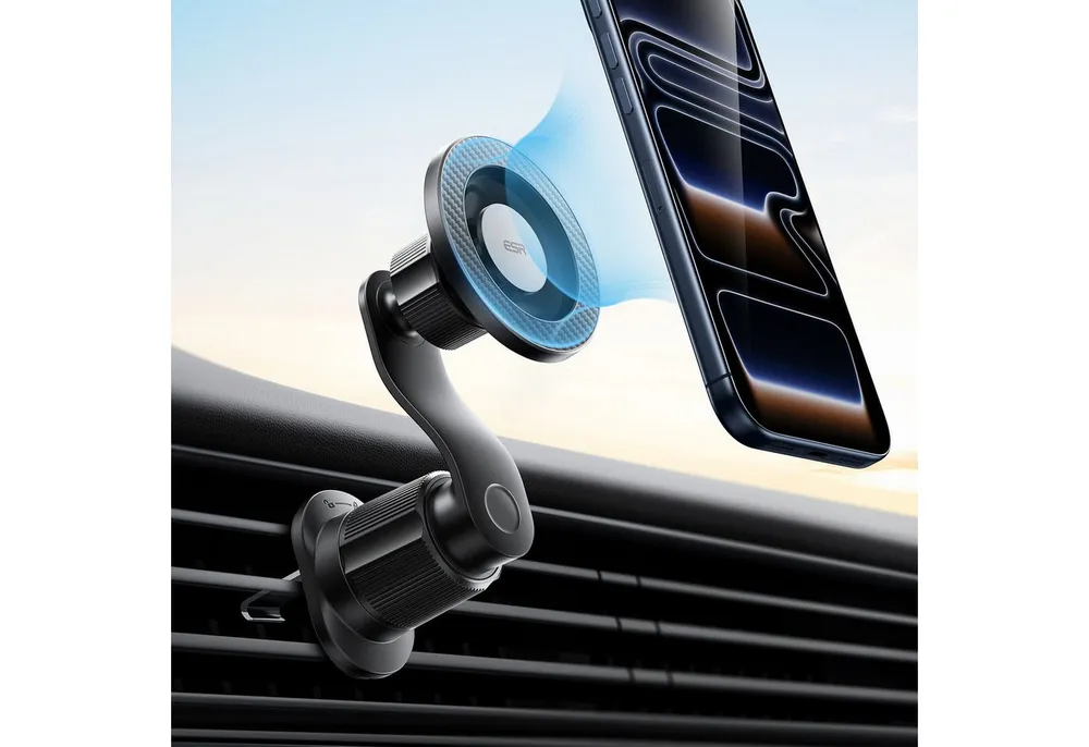 ESR Handy-Halterung OmniLock Magnetic Car Mount für Lüftungsschlitze, (für 10-32mm Lüftungsschlitzen, 360° Drehfunktion)