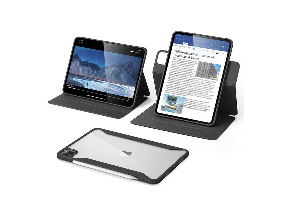 ESR Tablet-Hülle Rebound Hybrid Case 360 für iPad Pro 13" (2024) 33 cm (13 Zoll), mehrere Nutzungsmodi, doppelter Schutz