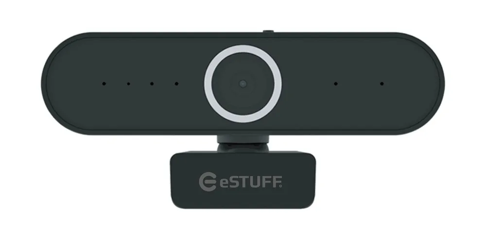 Webcam eSTUFF GLB246250 2MP Full HD 1080p 30fps Schwarz
