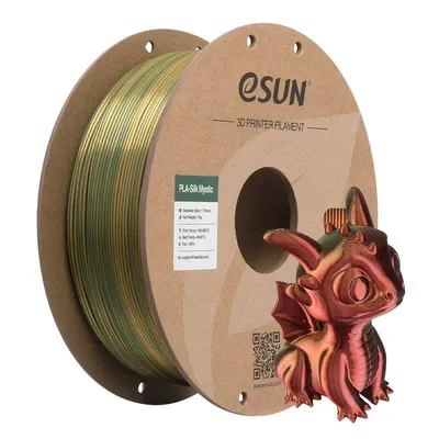 Filament PLA Silk eSUN EPLA-SILK MYSTIC Cold Red Green 1,75 mm Seidenglanz