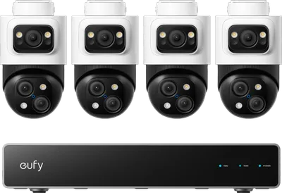 eufy PoE Sicherheitssystem + NVR + S4 4er-Pack