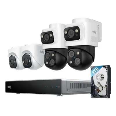 Überwachungskamera Eufy NVR Security System S4 4K Nachtsicht Innen und Außen