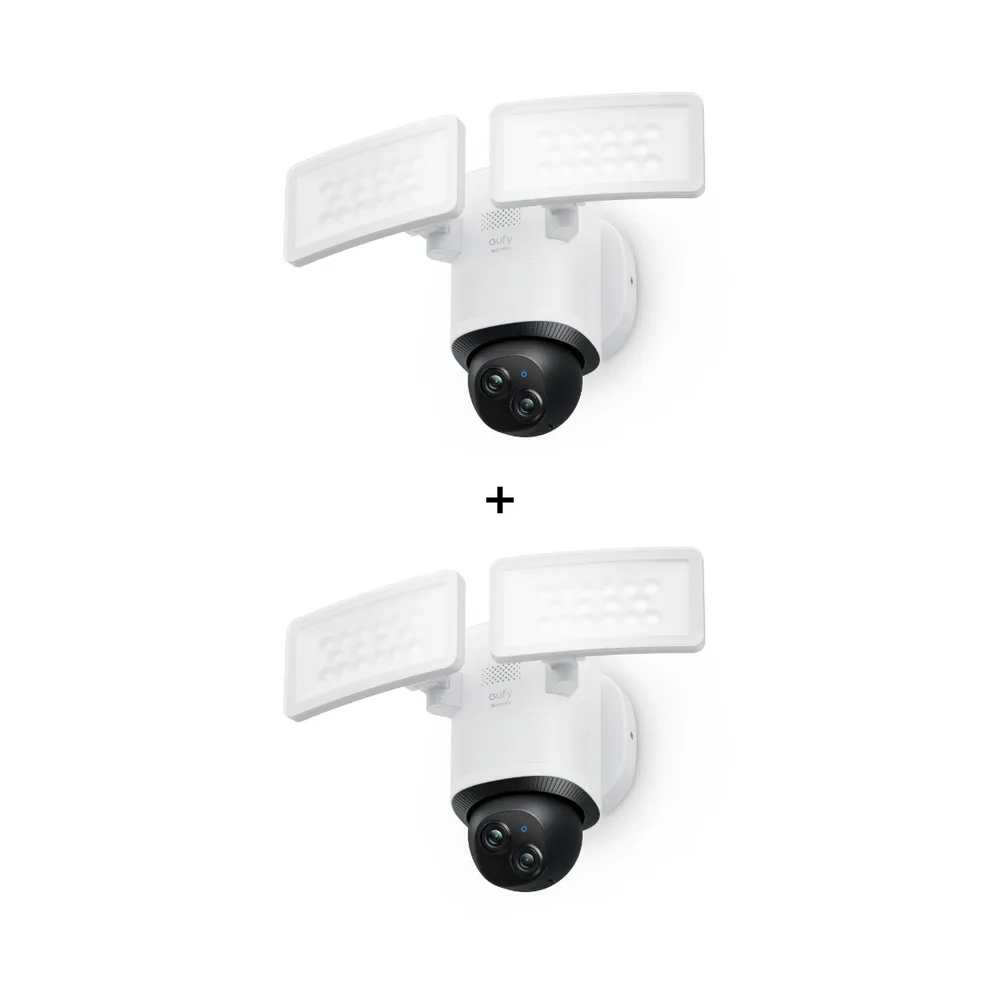 eufy Floodlight Cam E340 - 360° Dual-Flutlicht-Kamera - 2er-Set