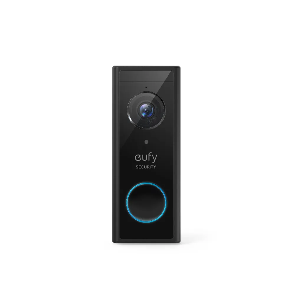 eufy Video Doorbell 2K (batteriebetrieben) Zusatzvideotürklingel - Schwarz
