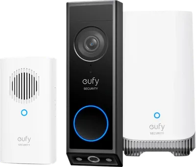 eufy Video Doorbell E340 + Chime + HomeBase 3