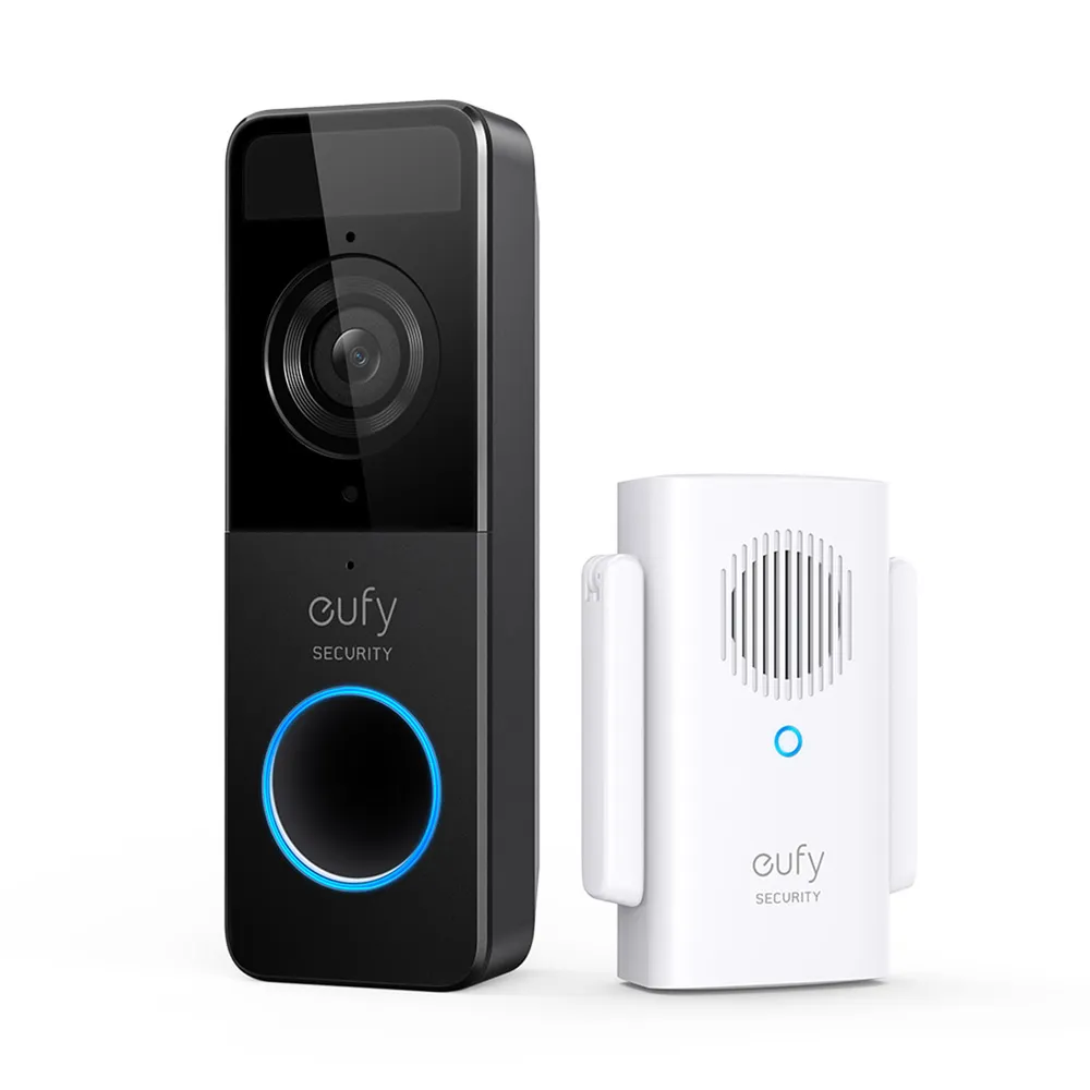 eufy Video-Türklingel (mit Akku) 1080p + Türglocke - Schwarz