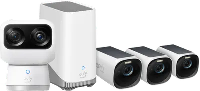 eufyCam 3 3er-Pack + eufy Indoor Cam S350