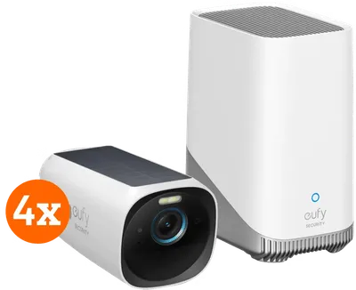 eufyCam 3 4er-Pack + HomeBase 3