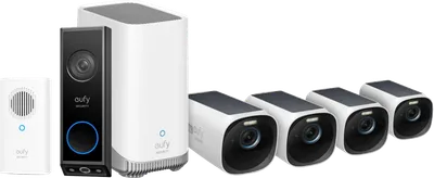 eufyCam 3 4er-Pack + Video Doorbell E340 + Chime